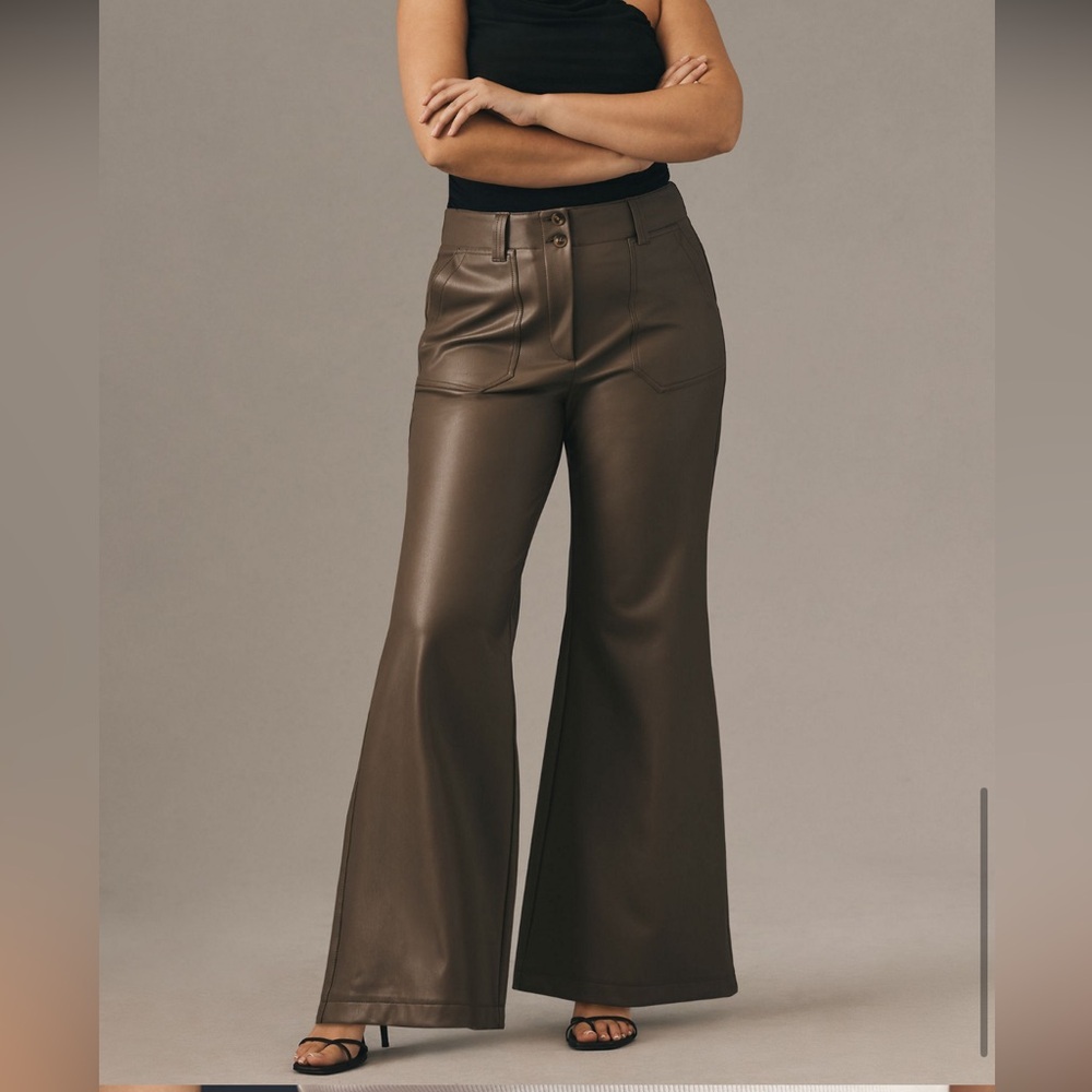 Maeve Taupe Flare Pants
